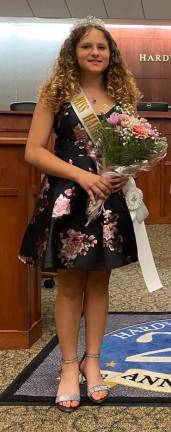 Alanna Romeo, 12, was chosen as Junior Miss Hardyston.