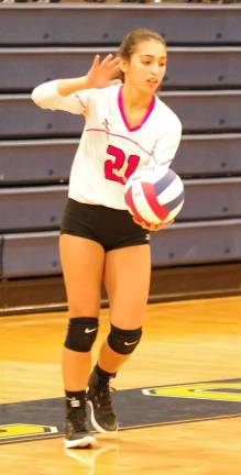 Carcich records 1,000th assist in Jefferson's win Jefferson's Amanda Novack in the midst of a serve. Novack accomplished 12 digs.
