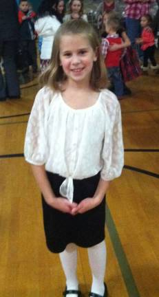 Ogdensburg student Amanda Hartlieb is shown before the winter concert.