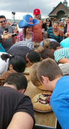Two days of beer and bratwurst Cherry pie eating contest.