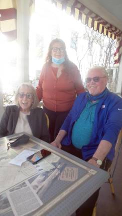 From left: Barbara Alaimo, Susan Whitenack, and Bob Bagley (Photo by Frances Ruth Harris)