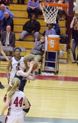 Jefferson falls in tournament final Jefferson's Nicole Vassallo aims the ball towards the basket.