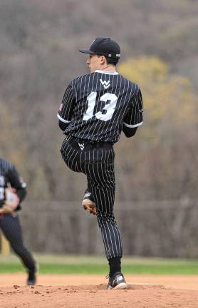 4 lead baseball team WB2 Junior Ryan Miller (13) just earned his 100th career strikeout.