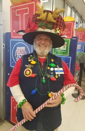 This photo submitted by residnet Leonora Anderson submitted this photo of JP, a greeter at the Walmart in Franklin. She said he is the spirit of Christmas epitomized.