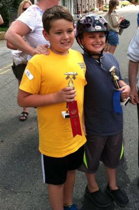 Soap Box Derby winners Christopher Carey won second overall, and Anthony Pelusio was the top winner overall with the fastest speed.