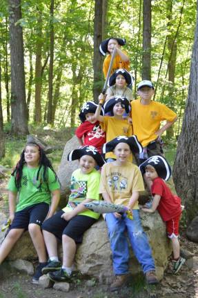 Cub Scout Pack 298 attended a pirate-themed camping weekend at Camp Somers Scout Reservation in Allamuchy. The boys participated in water-balloon launching, sling shots, zip line, and water bottle rockets.