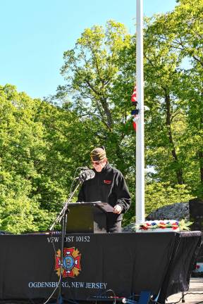 Photos: Memorial Day service in Ogdensburg Donald DeVore, chaplain of Lt. Robert A. Madden Veterans of Foreign Wars Post 10152, speaks at the service.