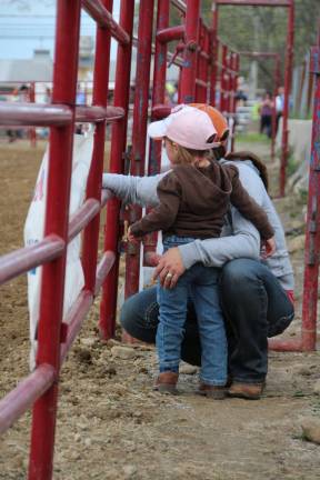 Watching the Rodeo from the sidelines.