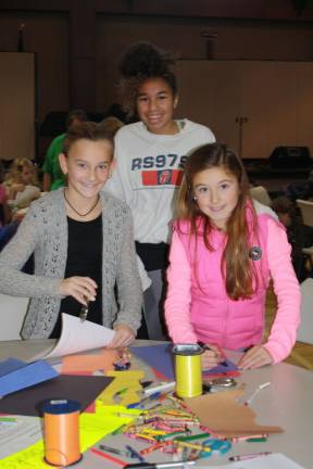Left to right, Lily Loewen, 11), Brianna Jones, 15, and Laine Loewen, 9.