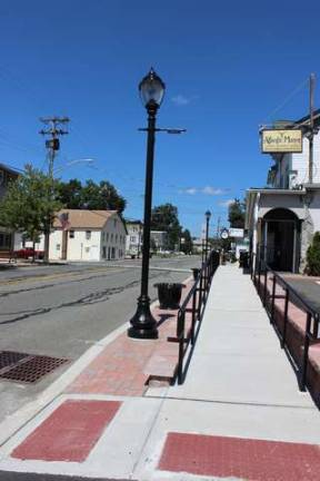 Ogdensburg debuts new Streetscape improvements The ramp up to Main Street is shown.