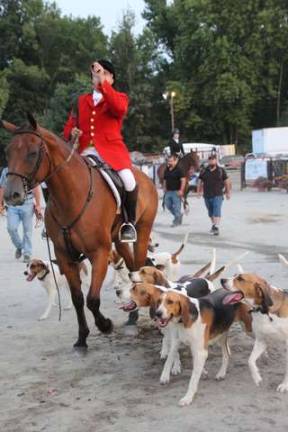 Smiles and fun at the fair Hunting dogs.