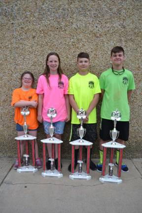 This year&#x2019;s 2018 Champs, from left: Lucy McDermott, Molly McKerrell, Dylan LeBlanc, Dayton LeBlanc (Photo provided)