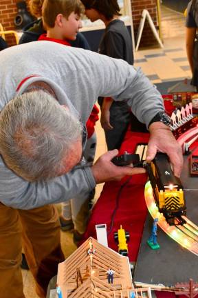 Model trains on display