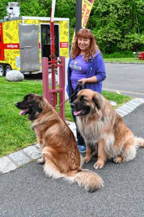Pet Lovers Fest Tammy Seller of Lafayette brought two dogs to the event at the Shoppes at Lafayette.