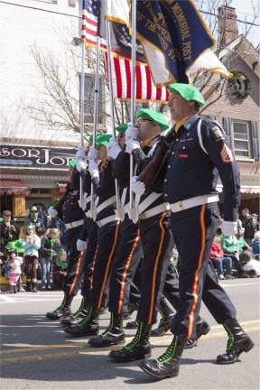 The Color Guard from Lt Robert A. Madden Post 10152 Ogdensburg VFW.