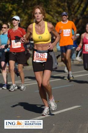 Photo provided Laura Delea at NYC Marathon in 2011.