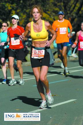 Local runners are Boston bound Photo provided Laura Delea at NYC Marathon in 2011.