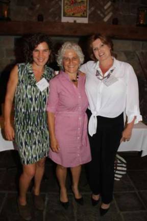 Pictured from left: Becca Tucker, Editor of Dirt Magazine; Jeanne Straus Publisher of Straus News and Sparta Mayor Molly Ann Whilesmith.