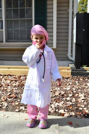 Ogdensburg hosts Halloween parade Lillian Ross of Ogdensburg is dressed as a doctor.