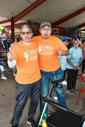 Montague wins gold in Senior Olympics <b>Rocco Passerini and Manny Fernandes of the Hopatcong team.</b>