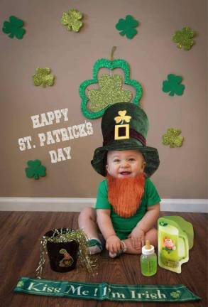Our lil leprechauns having fun! Photo courtesy of Christy.