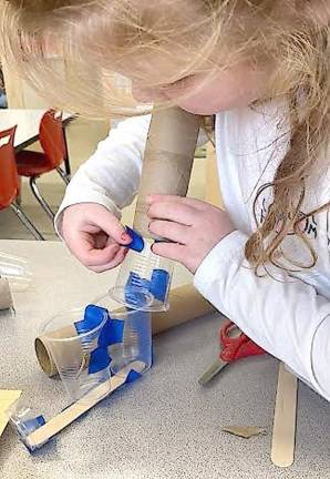 Preschoolers learn construction