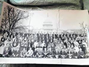 TR1 The Franklin High School Class of 1964 poses in front of the U.S. Capitol in November 1963. (Photos provided)
