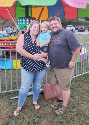 Rich and Ashley got engaged during the Franklin Borough fireworks in 2016. They now bring their son Richie to the carnival.