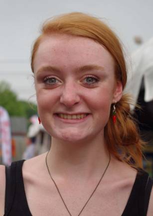 Shannon Rogers, 17, Vernon Township: &quot;Turkey legs and ribbon chips.&quot;