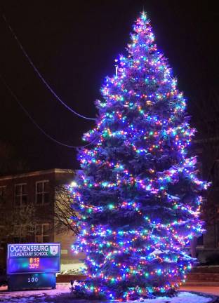 Readers who identified themselves as Joann Huff and Pam Perler knew last week's photo was of the Christmas tree in front of Ogdensburg school.