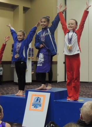 Cameron Volpe of Sparta was first place in the all-around.