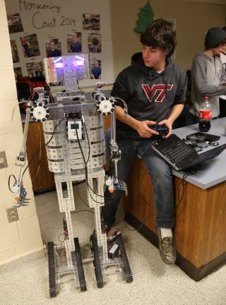 High Point holds open house Tyler Schulok sending commands to Mr Robot.