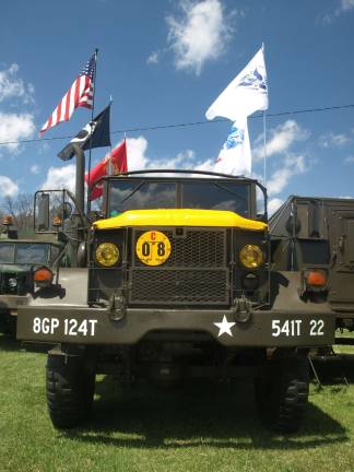 A deuce and a half truck, so named for its ability to carry two and a half tons of cargo. off road