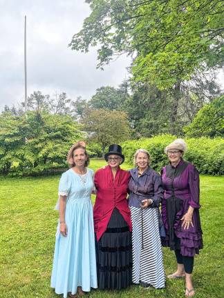 Township celebrates bicentennial Phyllis McGeehan, chairwoman of bicentennial event; with Deborah Drumm, president of the Historical Society of Stillwater Township; Pati Drumm; and Linda Earls. (Photo by Claire A. Gallagher)