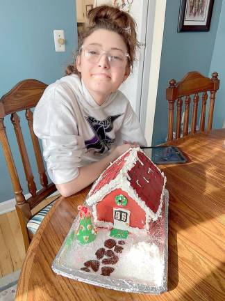 Gingerbread houses delight the judges Cailey Anne McMahon, first place kit, ages 13-16