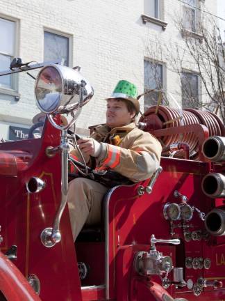 Newton goes green Lafayette Fire Department 1937 Sanford truck.