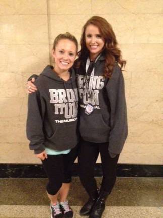 Sisters Jill and Alli Franco of Vernon are touring in the Broadway musical, &quot;Bring it on!&quot;