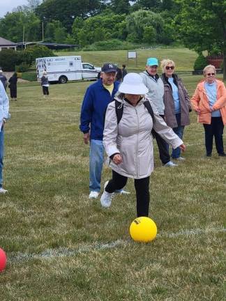 6 teams compete in Senior Olympics The goal kick competition. (Photos provided)