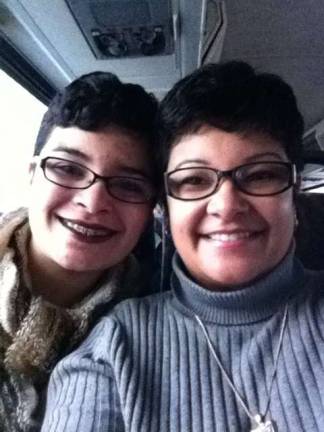 Photo submitted by Debbie Jimenez of Budd Lake &quot;Ty daughter Nena and I for the holidays on our way into NYC.&quot;