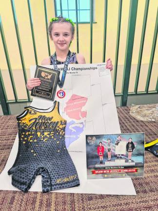 Franklin girl is state wrestling champ Kyra Bradley takes first place in her weight class in the 2024 New Jersey Scholastic State Championships in Trenton. (Photos provided)