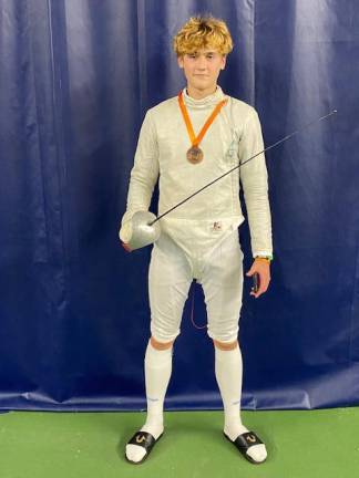 Trudnos to compete in North American Cup Allen Trudnos is saber captain of the Morris Catholic/Pope John fencing team. (Photos provided)