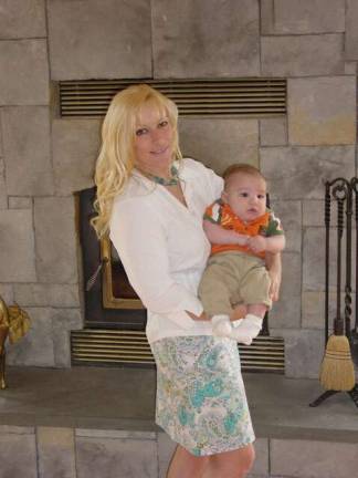 Frank DiChristina of Franklin &quot;This was our son's Frankie 1st Mother's Day in 2005, seen with his mom Nancy Bucko at my parents house on a beatiful Spring Day.&quot;