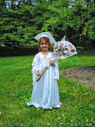 Preschool’s last graduation Lily Bracco, 4.