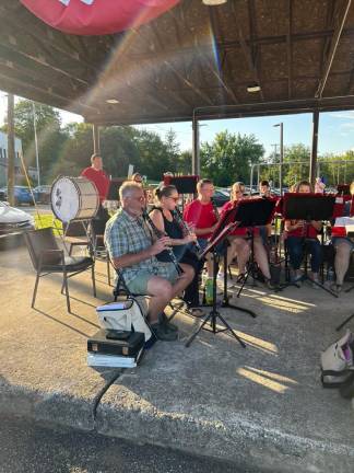 The Franklin Band performs at the event.