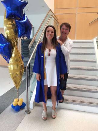 Claire at her graduation from the University of Delaware