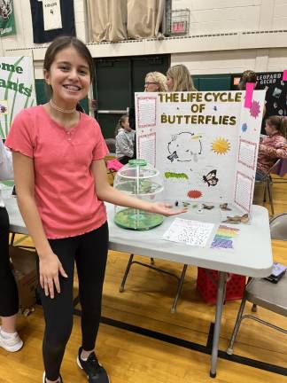 Adrianna Perea placed first for her project, ‘The Life Cycle of Butterflies.’