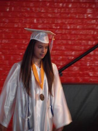 Hamburg students graduate to high school Salutatorian Jamie Walton