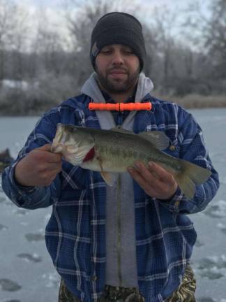 Anglers enjoy frigid temperatures and tranquility