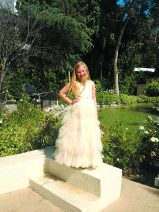 Stockholm child actor gets Hollywood nomination Photos by Deborah Lupi Madeline in formal dress at YAA awards.