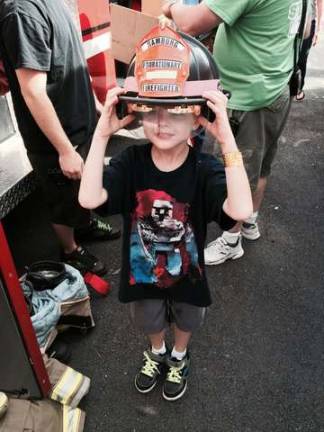 A young fire chief.